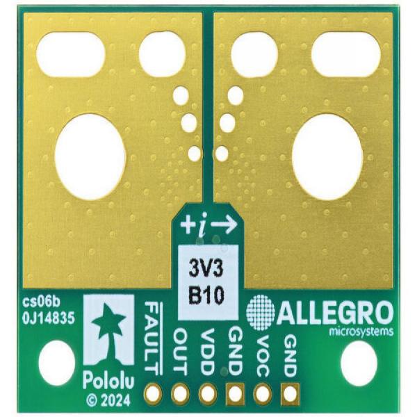 디바이스마트,MCU보드/전자키트 > 센서모듈 > 전압/전류센서,Pololu,ACS37220LEZATR-100B3 Current Sensor Large Carrier -100A to +100A, 3.3V #5295,범위 : ±100A(양방향) / 낮은 저항(~0.1 mΩ) / 공급 전압 : 3.15V ~ 3.45V / 감도 : 13.2mV/A / 영점 : 1.65V / 크기 : 1.4x1.2