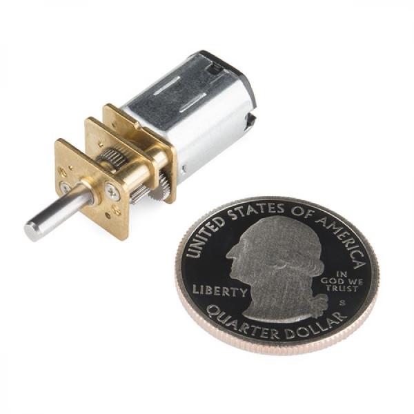 디바이스마트,기계/제어/로봇/모터 > 모터류 > DC기어드모터 > 일반기어,SparkFun,Micro Gearmotor - 90 RPM (6-12V) [ROB-12285],풀 메탈 기어 / 기어비 : 298 : 1 / 최대 12V 까지 작동 / 최대 속도 : 90RPM / 3mm D-샤프트 사용