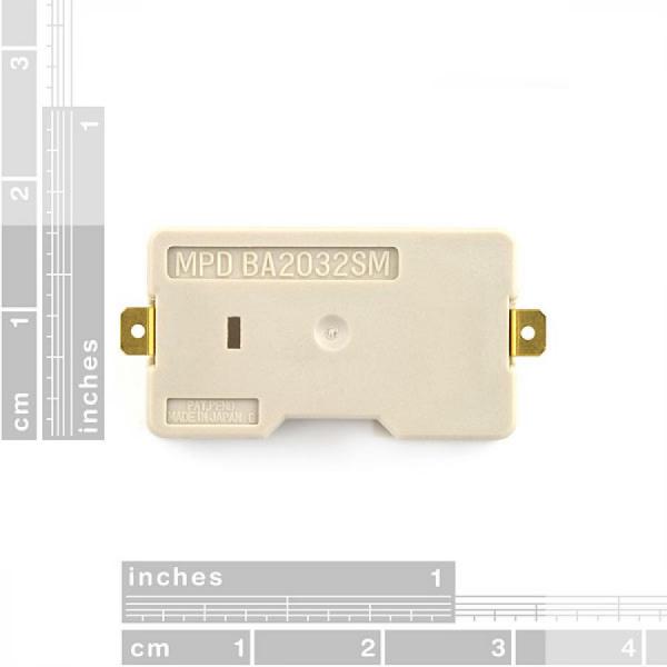 디바이스마트,전원/파워/배터리 > 배터리/배터리홀더 > 배터리홀더 Holder > 버튼·코인용 홀더/클립,SparkFun,Coin Cell Battery Holder - 20mm (Sewable) [DEV-08822],CR2032 타입 배터리용 코인 셀 홀더