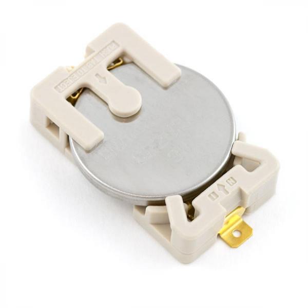 디바이스마트,전원/파워/배터리 > 배터리/배터리홀더 > 배터리홀더 Holder > 버튼·코인용 홀더/클립,SparkFun,Coin Cell Battery Holder - 20mm (Sewable) [DEV-08822],CR2032 타입 배터리용 코인 셀 홀더