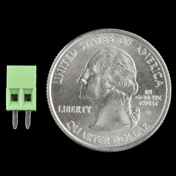 디바이스마트,커넥터/PCB > 터미널블럭 > 소형타입,SparkFun,Screw Terminals 2.54mm Pitch (2-Pin) [PRT-10571],2.54mm 피치 핀 / 최대 150V @ 6A 정격 / 30~18AWG 와이어 수용