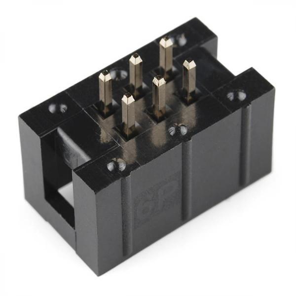 디바이스마트,커넥터/PCB > 직사각형 커넥터 > 사각형 커넥터 (미분류) > 헤더/하우징,SparkFun,2x3 Pin Shrouded Header [PRT-10877],덮개가 있는 6핀 커넥터 / 0.1인치에 2x3핀