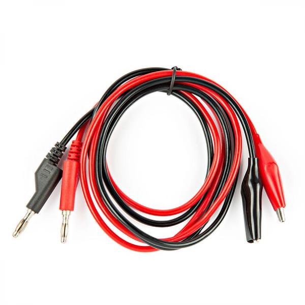 디바이스마트,케이블/전선 > 점퍼/하네스/악어/바나나 > 악어클립/바나나 케이블,SparkFun,Banana to Alligator Cable [CAB-00509],멀티미터, 전원 공급 장치, 오실로스코프, 함수 발생기 등에 연결하는 다양한 리드 케이블 / 길이 : 36인치