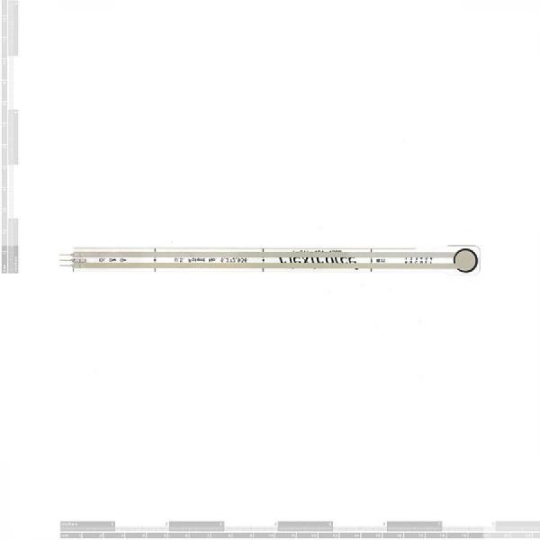 디바이스마트,센서 > 압력/힘(Force)센서 > 압력센서/트랜스듀서,SparkFun,FlexiForce Pressure Sensor - 1lb. [SEN-08713],압 저항력 센서 / 세게 누를수록 센서의 저항이 낮아집니다 / 길이 : 약 8.5인치 / 0~1lb의 압력 측정