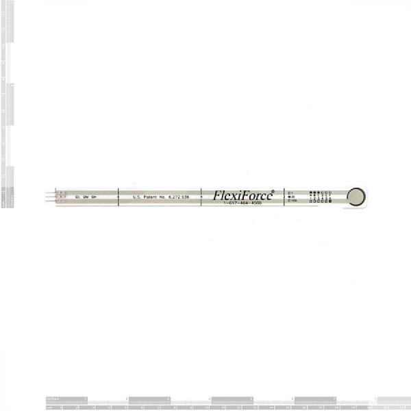 디바이스마트,센서 > 압력/힘(Force)센서 > 압력센서/트랜스듀서,SparkFun,FlexiForce Pressure Sensor - 1lb. [SEN-08713],압 저항력 센서 / 세게 누를수록 센서의 저항이 낮아집니다 / 길이 : 약 8.5인치 / 0~1lb의 압력 측정