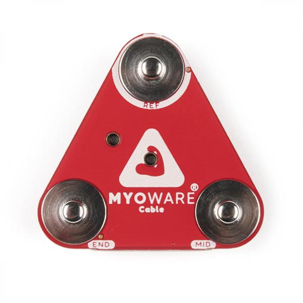 디바이스마트,MCU보드/전자키트 > 센서모듈 > 근전도/심박/바이오 > 근전도/심박센서,SparkFun,MyoWare 2.0 Cable Shield [DEV-18386],3전극 센서 케이블을 부착할 수 있는 3.5mm TRS 잭 포함 / 스냅 커넥터 장착 / 치수 : 1.48 x 1.41인치