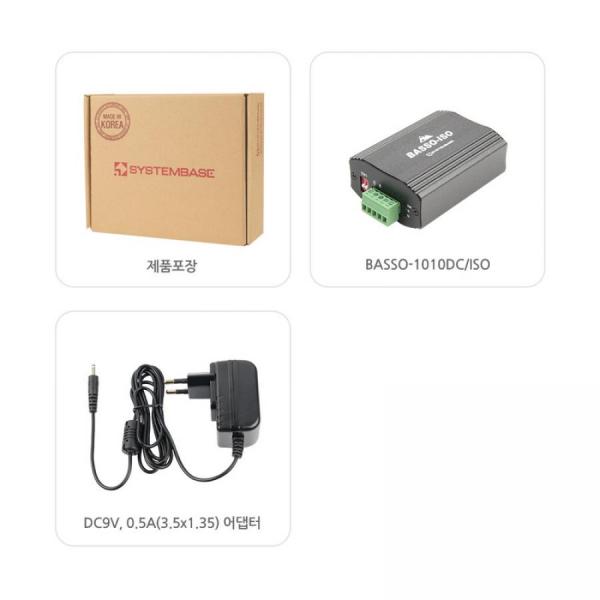 디바이스마트,MCU보드/전자키트 > 통신/네트워크 > 기타 네트워크/통신,시스템베이스,BASSO-1010DC/ISO,시스템베이스 RS422/RS485 아이솔레이터(Isolator) / Terminal Block to Terminal Block / 서지프로텍터