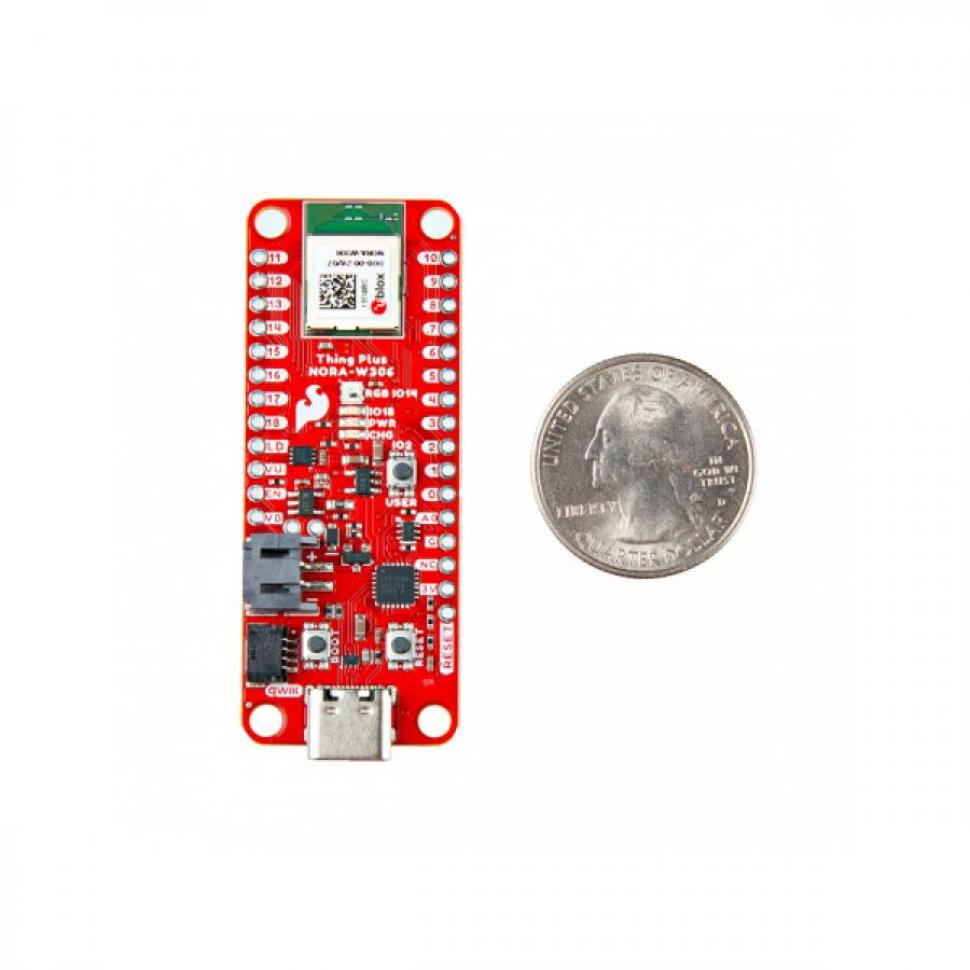디바이스마트,MCU보드/전자키트 > 프로세서/개발보드 > ARM > Cortex-M33/M23,SparkFun,SparkFun Thing Plus - NORA-W306 [WRL-21637],u-blox NORA-W306 모듈이 장착된 Feather 폼 팩터 개발 보드 / Arm Cortex-M33 및 Cortex-M23의 듀얼 프로세서 코어로 구성