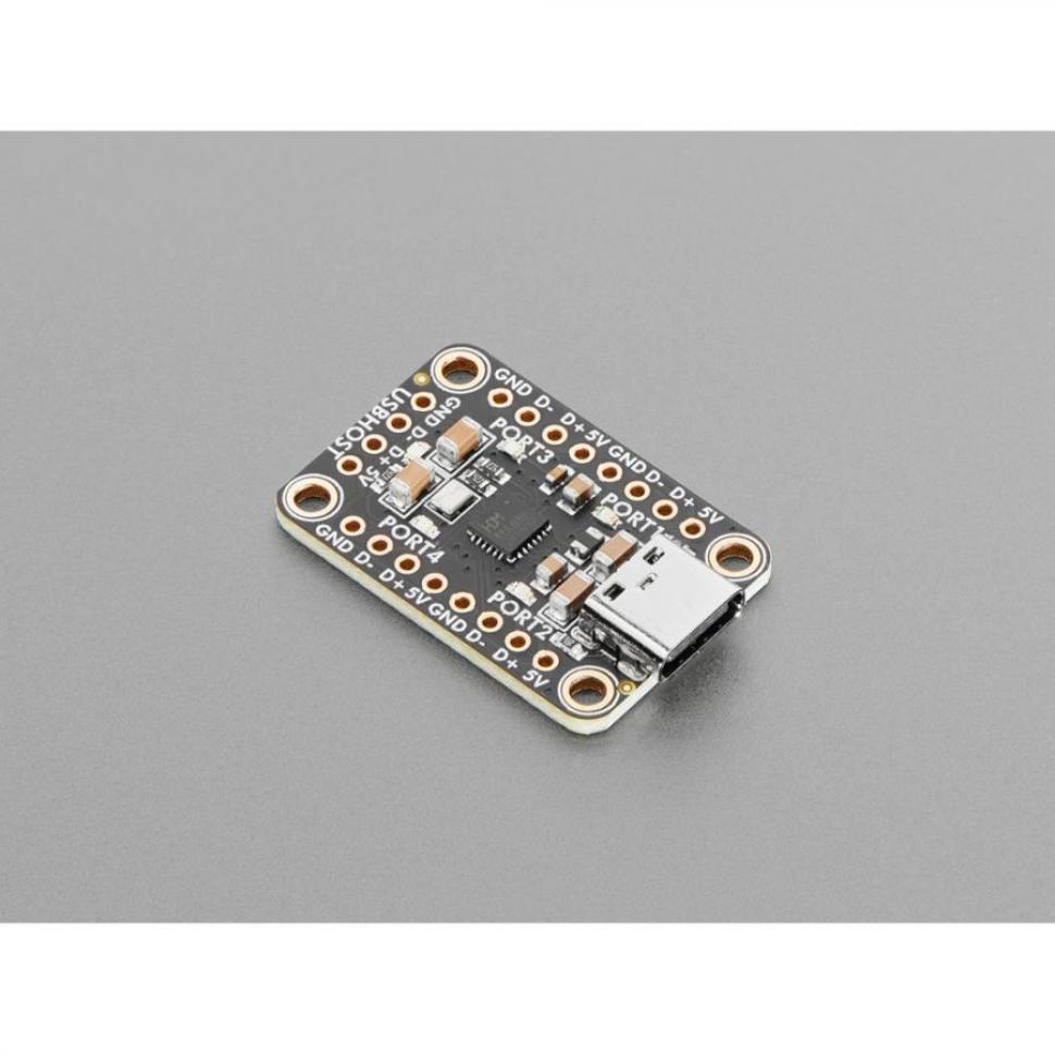 디바이스마트,MCU보드/전자키트 > 통신/네트워크 > USB관련,Adafruit,Adafruit CH334F Mini 4-Port USB Hub Breakout [ada-5997],4포트 / 고속 포트 하나를 4개로 변환하는 CH334F USB 2.1 허브 칩 탑재 / 컴팩트한 디자인으로 인클로저나 기존 장치에 쉽게 내장 / 장착구멍 : 4개