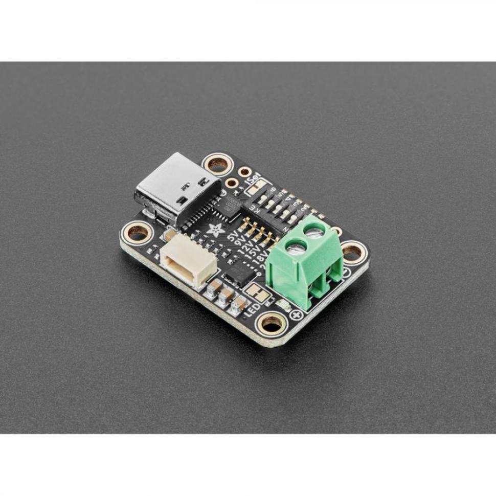 디바이스마트,MCU보드/전자키트 > 통신/네트워크 > USB관련,Adafruit,Adafruit USB Type C Power Delivery Dummy - I2C or Switchable - HUSB238 - STEMMA QT / Qwiic [ada-5991],즉석 전압 변경 허용 / Qwiic/QT를 사용한 I2C 제어 플러그 앤 플레이를 위한 Stemma QT / I2C를 사용하여 동적 쿼리 및 설정 가능