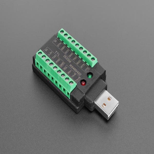 디바이스마트,MCU보드/전자키트 > 개발용 장비 > USB/RS232/RS485 컨버터,Adafruit,USB to Multi-Protocol Serial Adapter: RS-232 / TTL UART / RS-485 [ada-5995],FTDI FT231 USB-시리얼 변환기 내장 / UART 신호 측은 FT231에 직접 연결