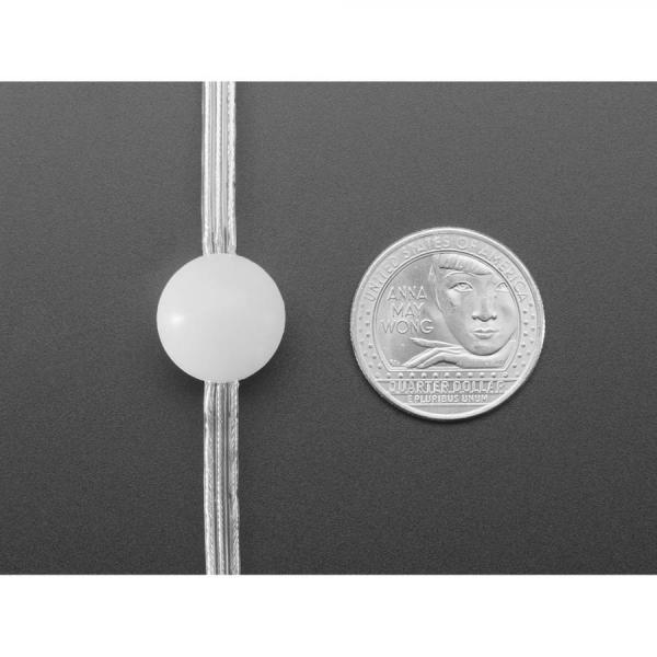 디바이스마트,LED/LCD > LED 인테리어조명 > 장식용 LED,Adafruit,Adafruit NeoPixel LED Ball Shape Pixel Strand - 20 LEDs [ada-5984],공 모양 / 단일 RGB 네오픽셀 / 개별 주소 지정 / 1,600만가지 색상 설정 / 양쪽 끝에 JST 3핀 SM 커넥터