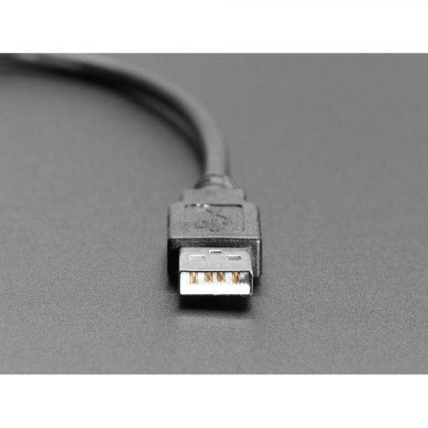 디바이스마트,케이블/전선 > USB 케이블 > 패널마운트(MF) 케이블,Adafruit,Snap-In Panel Mount Cable - USB A Extension Cable [ada-4055],양쪽 끝에 표준 USB A / 길이 : 30cm(약 12인치) / 케이블 직경 : 4.5mm