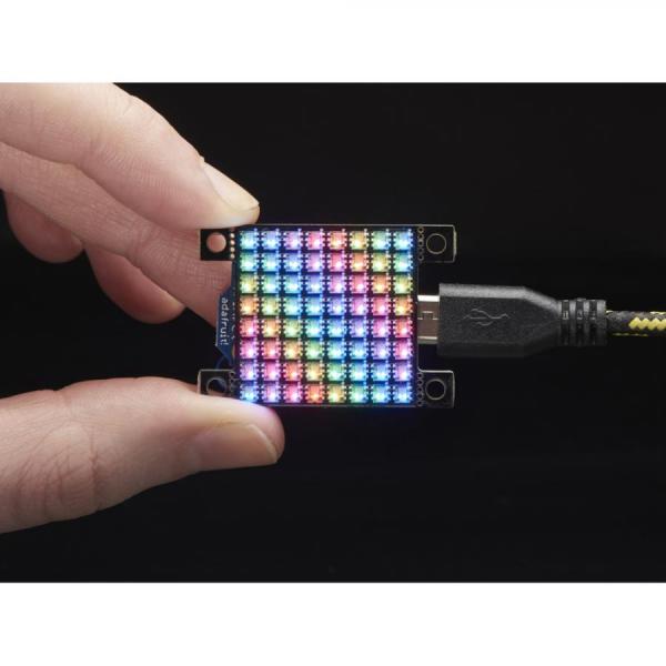디바이스마트,LED/LCD > FND/도트매트릭스 > 도트매트릭스 > 8X8 도트매트릭스,Adafruit,Adafruit DotStar High Density 8x8 Grid - 64 RGB LED Pixel Matrix [ada-3444],1인치 x 1인치 정사각형에 64개의 풀 RGB 컬러 픽셀 내장 / PWM 드라이버 내장 / 각 픽셀은 개별적으로 주소 지정이 가능합니다
