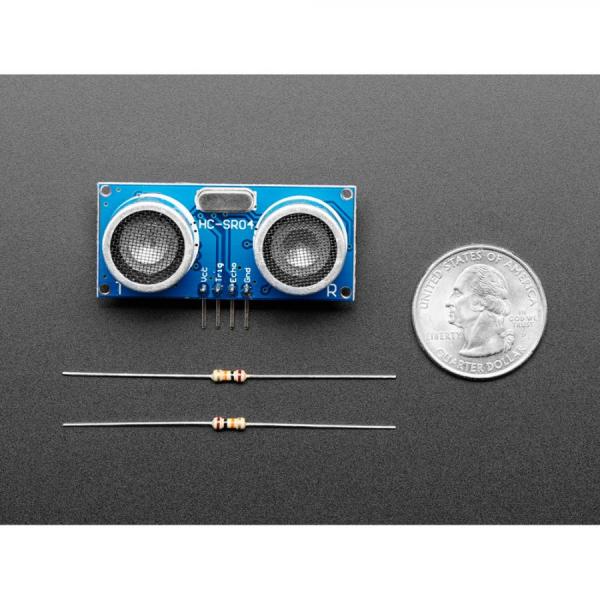 디바이스마트,MCU보드/전자키트 > 센서모듈 > 라이다/거리/초음파/라인 > 거리/근접센서,Adafruit,HC-SR04 Ultrasonic Sonar Distance Sensor + 2 x 10K resistors [ada-3942],2개의 저항기 포함 / 초음파 거리 센서 / 전원 전압 : DC 5V / 측정 중 전류 : 15mA / 초음파 주파수 : 40KHz / 측정 각도 : 15º