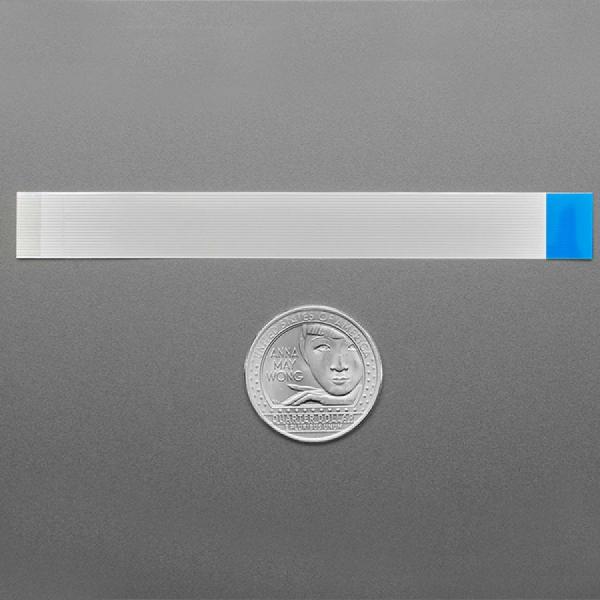 디바이스마트,케이블/전선 > FFC/FPC 케이블 > 0.5 피치 FFC/FPC 케이블 > 16핀/18핀/20핀/22핀 0.5피치 FFC 케이블,Adafruit,22-pin 0.5mm pitch FPC Flex Cable for DSI CSI or HSTX - 10cm [ada-6035],22핀 0.5mm 피치 / 길이 : 10cm / 유연한 PCB