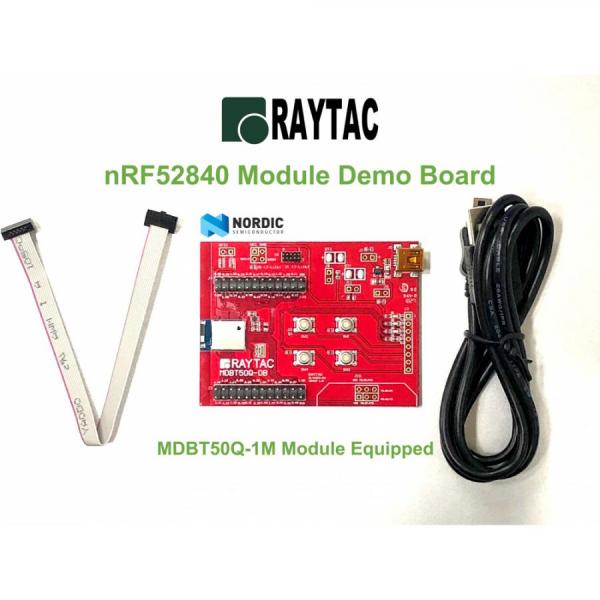 디바이스마트,MCU보드/전자키트 > 통신/네트워크 > 블루투스/BLE,RAYTAC,nRF52840 데모 보드 MDBT50Q-DB-40,빠르게 테스트하고 디버깅할 수 있도록 설계되었습니다.  / BT5 장거리 기능 지원 / 내장 USB 인터페이스