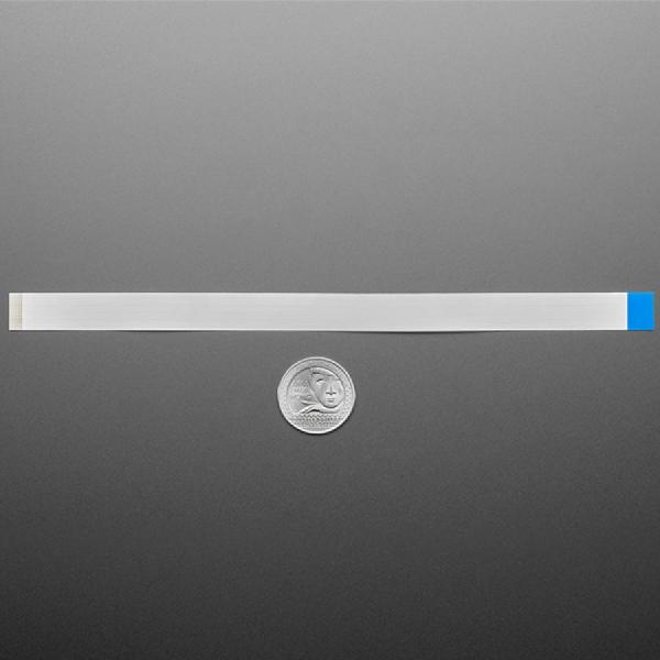 디바이스마트,케이블/전선 > FFC/FPC 케이블 > 0.5 피치 FFC/FPC 케이블 > 16핀/18핀/20핀/22핀 0.5피치 FFC 케이블,Adafruit,22-pin 0.5mm pitch FPC Flex Cable for DSI CSI or HSTX - 20cm [ada-6036],22핀 0.5mm 피치 / 길이 : 20cm / 유연한 PCB