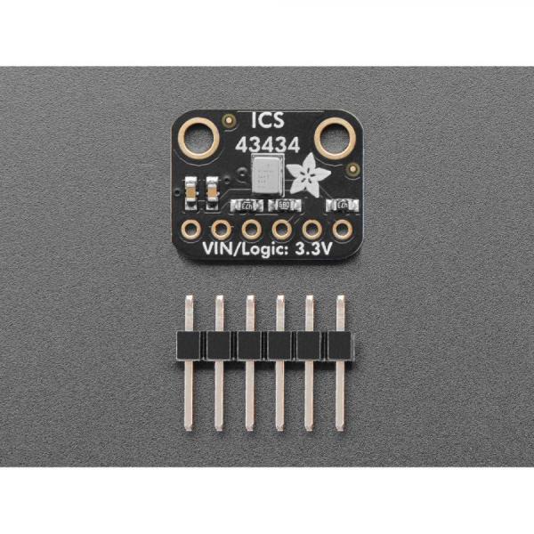 디바이스마트,MCU보드/전자키트 > 센서모듈 > 소리/음성센서,Adafruit,Adafruit I2S MEMS Microphone Breakout - ICS-43434 [ada-6049],범위 : 약 50Hz - 15KHz / 24KHz 이상의 주파수를 차단하는 저역 통과 필터 내장 / 전압 : 최대 1.6-3.6V