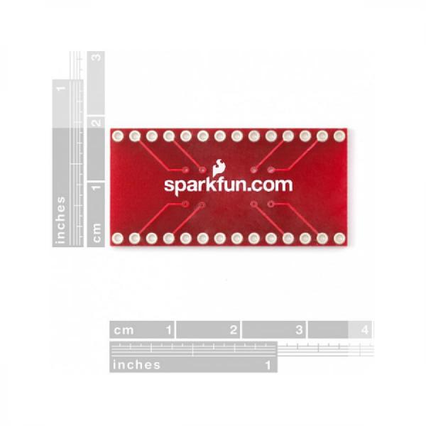 디바이스마트,커넥터/PCB > PCB기판/관련상품 > 특수기판 > DIP-ADAPTER,SparkFun,SparkFun SOIC to DIP Adapter - 28-Pin [BOB-00496],표준 SOIC 장치를 표준 .1인치 헤더에 인터페이스하는 맞춤형 PCB 보드 / 크기 : 0.7x1.50인치