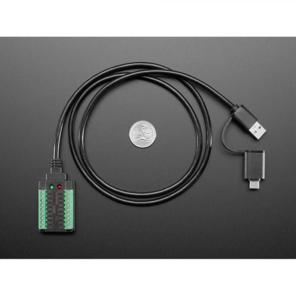디바이스마트,케이블/전선 > PC/네트워크/통신 케이블 > USB 변환 케이블,Adafruit,USB to Multi-Protocol Serial Cable - RS-232 / TTL UART / RS-485 [ada-5994],RS232 직렬, TTL UART 직렬,  RS485 및  RS422 지원 / FTDI FT231 USB-시리얼 변환기 내장