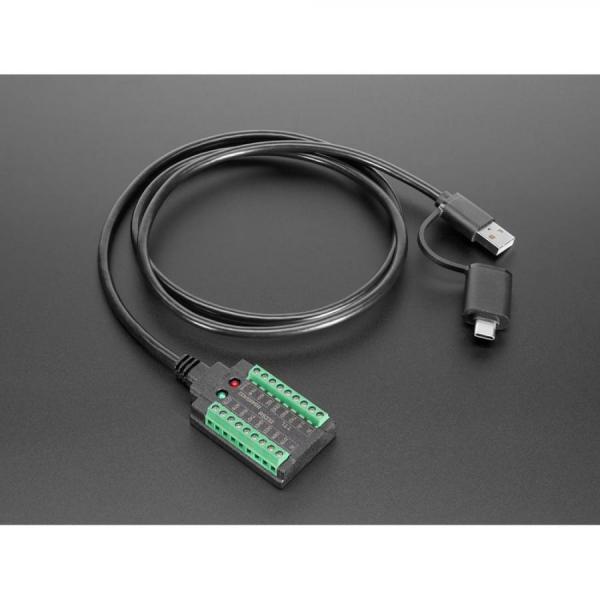 디바이스마트,케이블/전선 > PC/네트워크/통신 케이블 > USB 변환 케이블,Adafruit,USB to Multi-Protocol Serial Cable - RS-232 / TTL UART / RS-485 [ada-5994],RS232 직렬, TTL UART 직렬,  RS485 및  RS422 지원 / FTDI FT231 USB-시리얼 변환기 내장