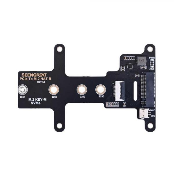 디바이스마트,오픈소스/코딩교육 > 라즈베리파이 > 라즈베리파이 확장보드/HAT,SEENGREAT,라즈베리파이5 PCle M.2 2230 2242 미니 확장보드 [402355],라즈베리파이5 호환 PCle NVMe 상판 / 2242 2230 2260 2280 사이즈 / GEN2, GEN3 / SSD 부팅 / 88.00mm(길이) x 56.46mm(폭) / 유선형 디자인을 적용하여 본체 온도를 낮추는데 도움을 줍니다.