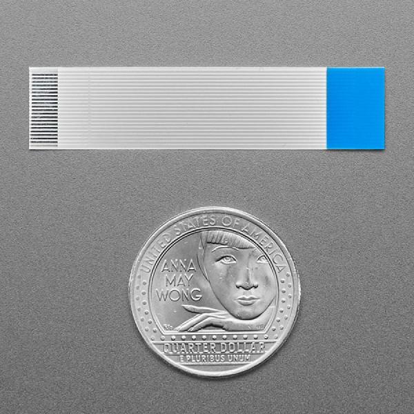 디바이스마트,케이블/전선 > FFC/FPC 케이블 > 0.5 피치 FFC/FPC 케이블 > 16핀/18핀/20핀/22핀 0.5피치 FFC 케이블,Adafruit,22-pin 0.5mm pitch FPC Flex Cable for DSI CSI or HSTX - 5cm [ada-6034],22핀 0.5mm 피치 / 길이 : 5cm / 유연한 PCB