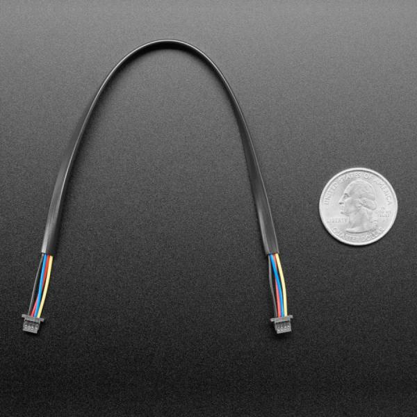 디바이스마트,케이블/전선 > 점퍼/하네스/악어/바나나 > 점퍼 와이어/케이블,Adafruit,STEMMA QT / Qwiic JST SH 4-Pin Cable - 200mm Long [ada-4401],4 와이어 케이블 / 길이 : 200mm(약 7.8인치) / 양쪽 끝에 JST-SH 암 4핀 커넥터 장착