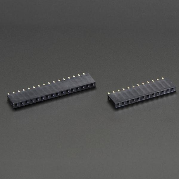 디바이스마트,커넥터/PCB > 핀헤더/IC 소켓 > 핀헤더소켓 > 기타 헤더소켓/소켓,Adafruit,Header Kit for Feather - 12-pin and 16-pin Female Header Set [ada-2886],Feather 보드의 양쪽에 납땜으로 고정 / 12핀 헤더 1개와 16핀 헤더 1개 제공