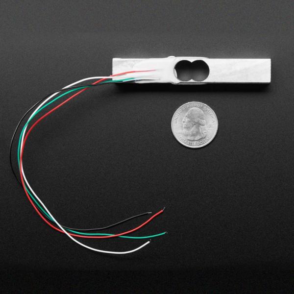 디바이스마트,계측기/측정공구 > 로드셀 > 기타,Adafruit,Strain Gauge Load Cell - 4 Wires - 5Kg [ada-4541],5kg 힘 게이지 / 힘이나 스트레인 측정 / ADC나 컨버터는 포함되지 않습니다 / 크기 : 3.0 x 0.5 x 0.5인치