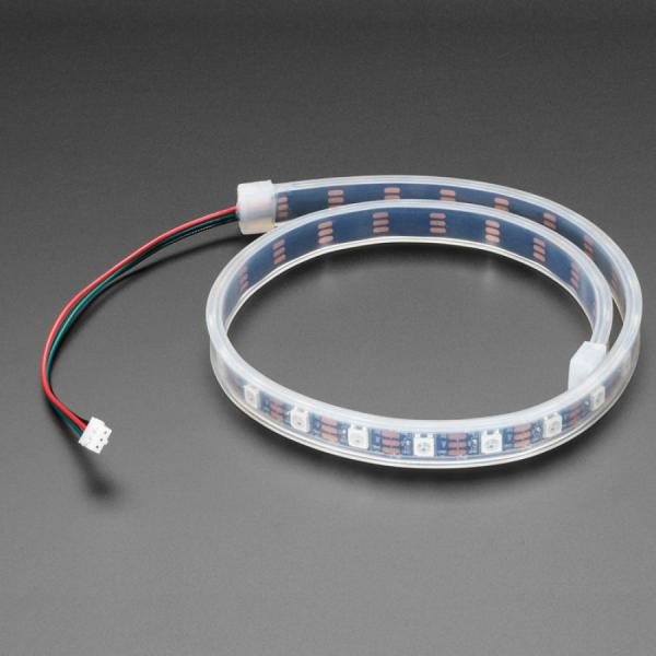 디바이스마트,LED/LCD > LED 인테리어조명 > LED 스트립,Adafruit,Adafruit NeoPixel LED Strip with 3-pin JST PH 2mm Connector - 60 LED/meter / 0.5 Meter [ada-3919],100mm 길이의 와이어 3개가 있는 0.5m 릴로 제공 / 미터당 60개의 RGB LED / 스트립 길이 : 0.5m / 5VDC 전원