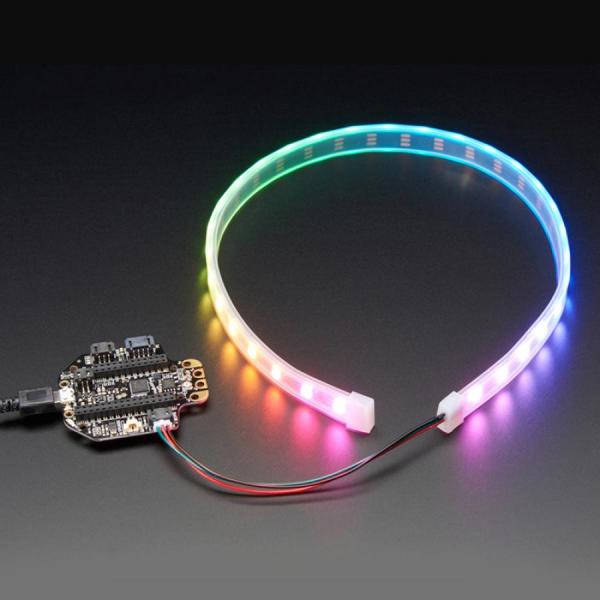 디바이스마트,LED/LCD > LED 인테리어조명 > LED 스트립,Adafruit,Adafruit NeoPixel LED Strip with 3-pin JST PH 2mm Connector - 60 LED/meter / 0.5 Meter [ada-3919],100mm 길이의 와이어 3개가 있는 0.5m 릴로 제공 / 미터당 60개의 RGB LED / 스트립 길이 : 0.5m / 5VDC 전원