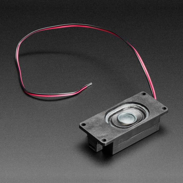 디바이스마트,스위치/부저/전기부품 > 부저/스피커/사이렌 > 스피커,Adafruit,Mono Enclosed Speaker with Plain Wires - 3W 4 Ohm [ada-4445],크기 : 2.8 x 1.2인치 / 커넥터가 없습니다 / 케이블 길이 : 30cm