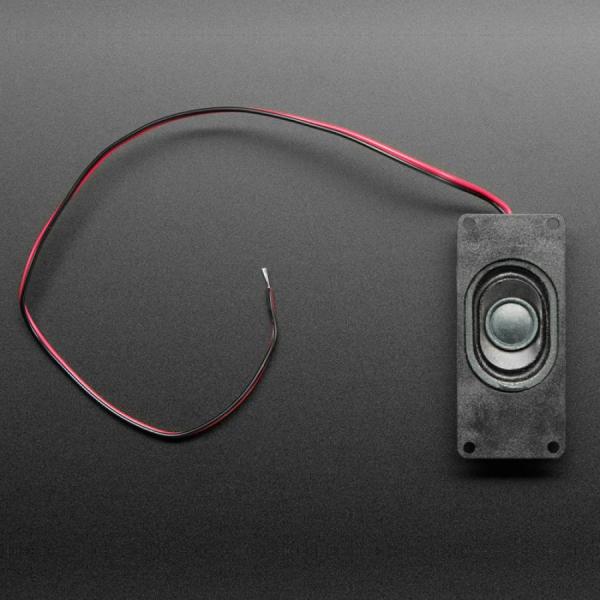 디바이스마트,스위치/부저/전기부품 > 부저/스피커/사이렌 > 스피커,Adafruit,Mono Enclosed Speaker with Plain Wires - 3W 4 Ohm [ada-4445],크기 : 2.8 x 1.2인치 / 커넥터가 없습니다 / 케이블 길이 : 30cm