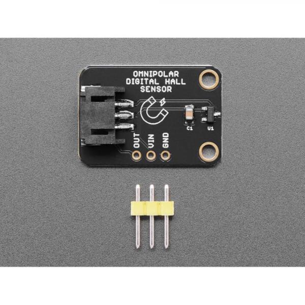 디바이스마트,MCU보드/전자키트 > 센서모듈 > 가속도/자이로/지자기센서 > 지자기센서,Adafruit,ScoutMakes DRV5032 Digital Magnetic Hall Effect Sensor [ada-6051],디지털 출력 내장 / 저주파 발진기 통합 / 작동 전원 : 1.65V ~ 5.5V / 3핀 헤더 제공