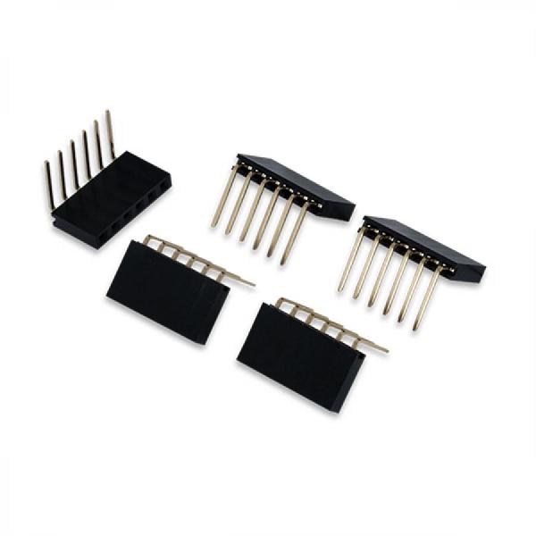 디바이스마트,커넥터/PCB > 핀헤더/IC 소켓 > 핀헤더 > 기타 헤더/특수핀,Digilent,Pmod Female Right Angle 6-pin Header (5-pack) 240-078,6핀 암 직각 헤더 / Pmod 및 브레드보드 연결 / 5개 팩