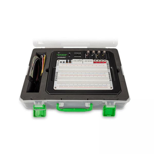 디바이스마트,MCU보드/전자키트 > 프로세서/개발보드 > Digilent > Scope, DAQ 및 장비,Digilent,Analog Discovery Studio Case 240-141,다양한 측정 장비 및 케이블 제공 / 손잡이가 달린 케이스