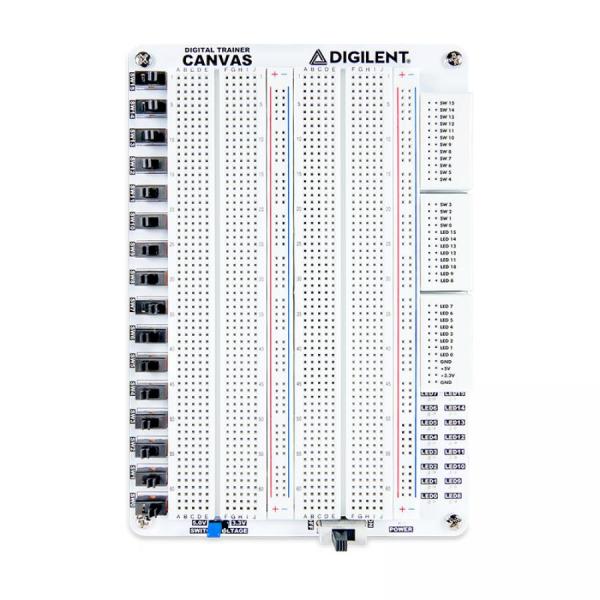 디바이스마트,MCU보드/전자키트 > 프로세서/개발보드 > Digilent > JTAG 및 기타,Digilent,Digital Trainer Canvas for Analog Discovery Studio 410-428,교체 및 제거가 가능한 프로토타입 제작 표면 / 일반적인 디지털 회로 구성 요소 / 2개의 전원 레일