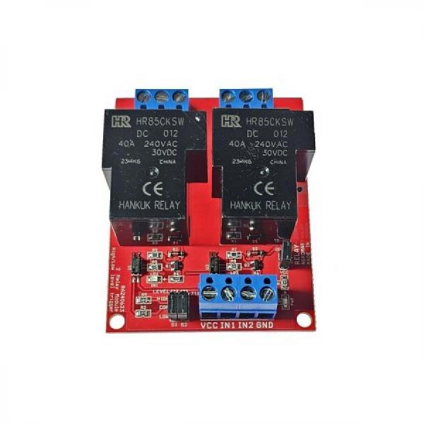 디바이스마트,MCU보드/전자키트 > 전원/신호/저장/응용 > 릴레이,AVRMALL,[NER-20413] RELAY-20A(CH2)-12V (2CH Relay Module) 버전A,2채널 릴레이 모듈 - 12V/20A, 트리거 LOW/HIGH 점퍼로 선택 가능, 절연회로 적용, 터미널블록 20A 지원