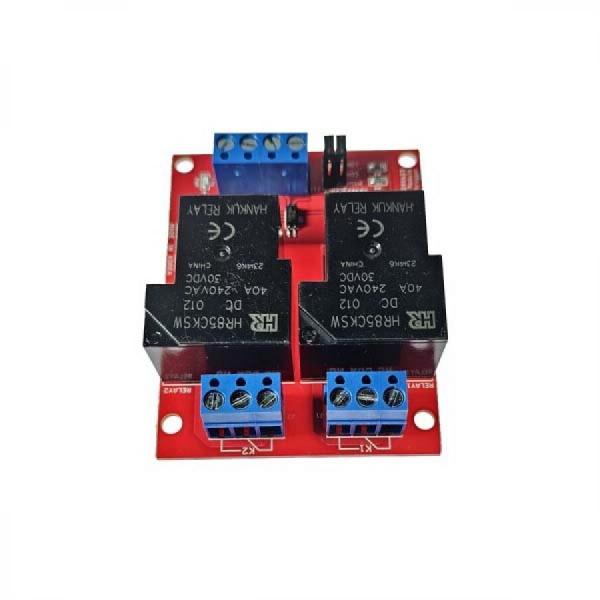 디바이스마트,MCU보드/전자키트 > 전원/신호/저장/응용 > 릴레이,AVRMALL,[NER-20413] RELAY-20A(CH2)-12V (2CH Relay Module) 버전A,2채널 릴레이 모듈 - 12V/20A, 트리거 LOW/HIGH 점퍼로 선택 가능, 절연회로 적용, 터미널블록 20A 지원