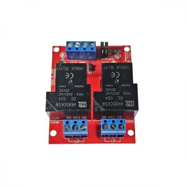 디바이스마트,MCU보드/전자키트 > 전원/신호/저장/응용 > 릴레이,AVRMALL,[NER-20414] RELAY-20A(CH2)-24V (2CH Relay Module) 버전A,2채널 릴레이 모듈 - 24V/20A, 트리거 LOW/HIGH 점퍼로 선택 가능, 절연회로 적용, 터미널블록 20A 지원