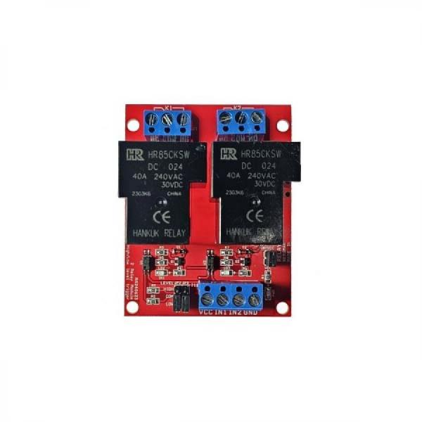 디바이스마트,MCU보드/전자키트 > 전원/신호/저장/응용 > 릴레이,AVRMALL,[NER-20414] RELAY-20A(CH2)-24V (2CH Relay Module) 버전A,2채널 릴레이 모듈 - 24V/20A, 트리거 LOW/HIGH 점퍼로 선택 가능, 절연회로 적용, 터미널블록 20A 지원