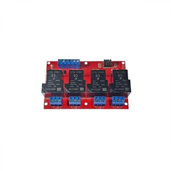 디바이스마트,MCU보드/전자키트 > 전원/신호/저장/응용 > 릴레이,AVRMALL,[NER-20418] RELAY-20A(CH4)-24V (4CH Relay Module) 버전A,4채널 릴레이 모듈 - 24V/20A, 트리거 LOW/HIGH 점퍼로 선택 가능, 절연회로 적용, 터미널블록 20A 지원