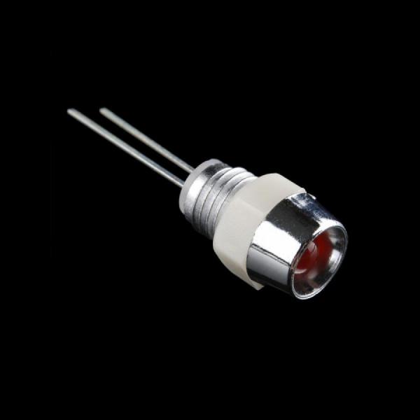 디바이스마트,LED/LCD > LED 관련 상품 > LED 홀더,SparkFun,LED Holder - 5mm (Chrome Finish) [COM-11147],플라스틱 LED 홀더 / 5mm LED를 수용하고 8mm 직경 구멍에 장착합니다