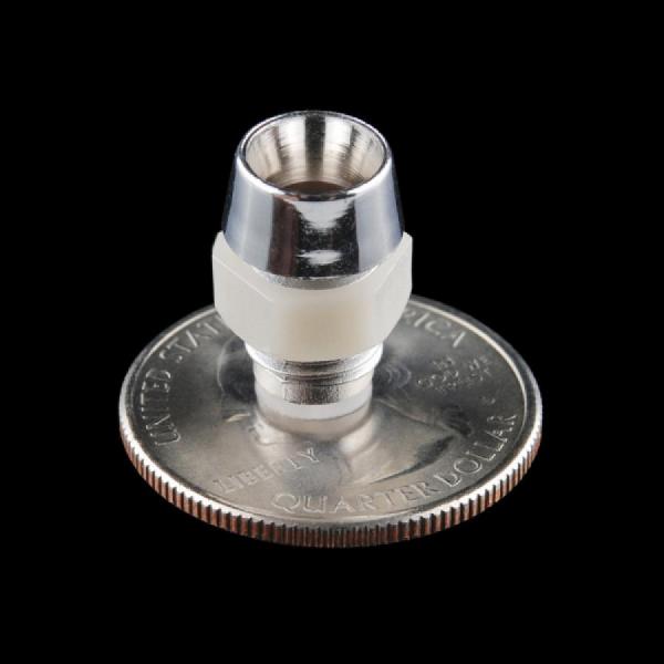 디바이스마트,LED/LCD > LED 관련 상품 > LED 홀더,SparkFun,LED Holder - 5mm (Chrome Finish) [COM-11147],플라스틱 LED 홀더 / 5mm LED를 수용하고 8mm 직경 구멍에 장착합니다
