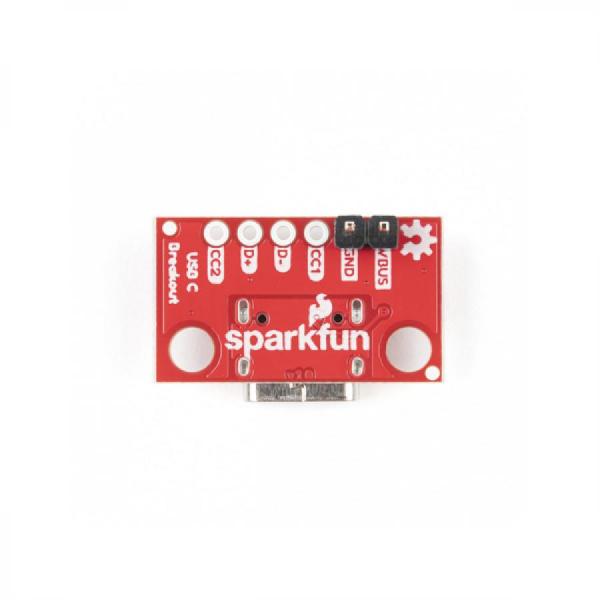디바이스마트,MCU보드/전자키트 > 통신/네트워크 > USB관련,SparkFun,SparkFun USB-C Breakout - Horizontal (with Headers) [BOB-16998],작은 SMD 패드를 하나하나 납땜할 필요 없이 USB-C 커넥터를 프로젝트에 통합할 수 있습니다 / 커넥터: USB Type-C / 크기 : 22.1 x 14 x 4.9mm / 최대 1.5A의 정격 전력 제공