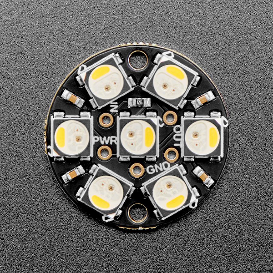 NeoPixel Jewel - 7 x 5050 RGBW LED w/ Integrated Drivers - Natural White - ~4500K [ada-2859]