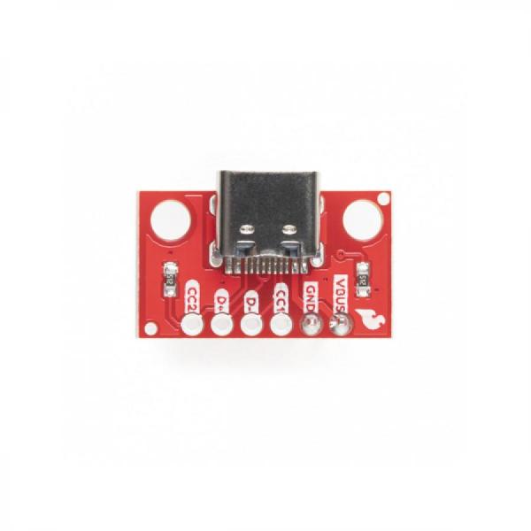 디바이스마트,MCU보드/전자키트 > 통신/네트워크 > USB관련,SparkFun,SparkFun USB-C Breakout - Horizontal (with Headers) [BOB-16998],작은 SMD 패드를 하나하나 납땜할 필요 없이 USB-C 커넥터를 프로젝트에 통합할 수 있습니다 / 커넥터: USB Type-C / 크기 : 22.1 x 14 x 4.9mm / 최대 1.5A의 정격 전력 제공
