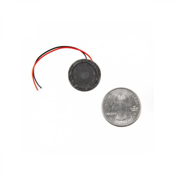 디바이스마트,MCU보드/전자키트 > 음악/앰프/녹음 > 스피커/부저,SparkFun,Mini Speaker - 1W, 8 Ohm [COM-26553],직경 : 20mm / 두께 : 4mm / 8옴에서 1W 출력